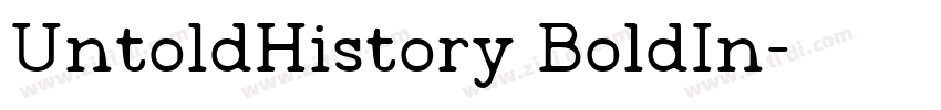 UntoldHistory BoldIn字体转换 UntoldHistory BoldIn字体转换